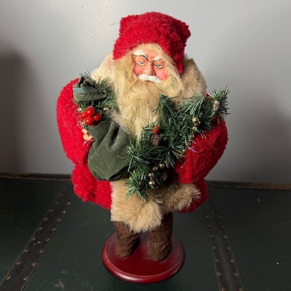 Amazing Large Vintage Old World Style Santa Kris Kringle 16” Christmas Figure